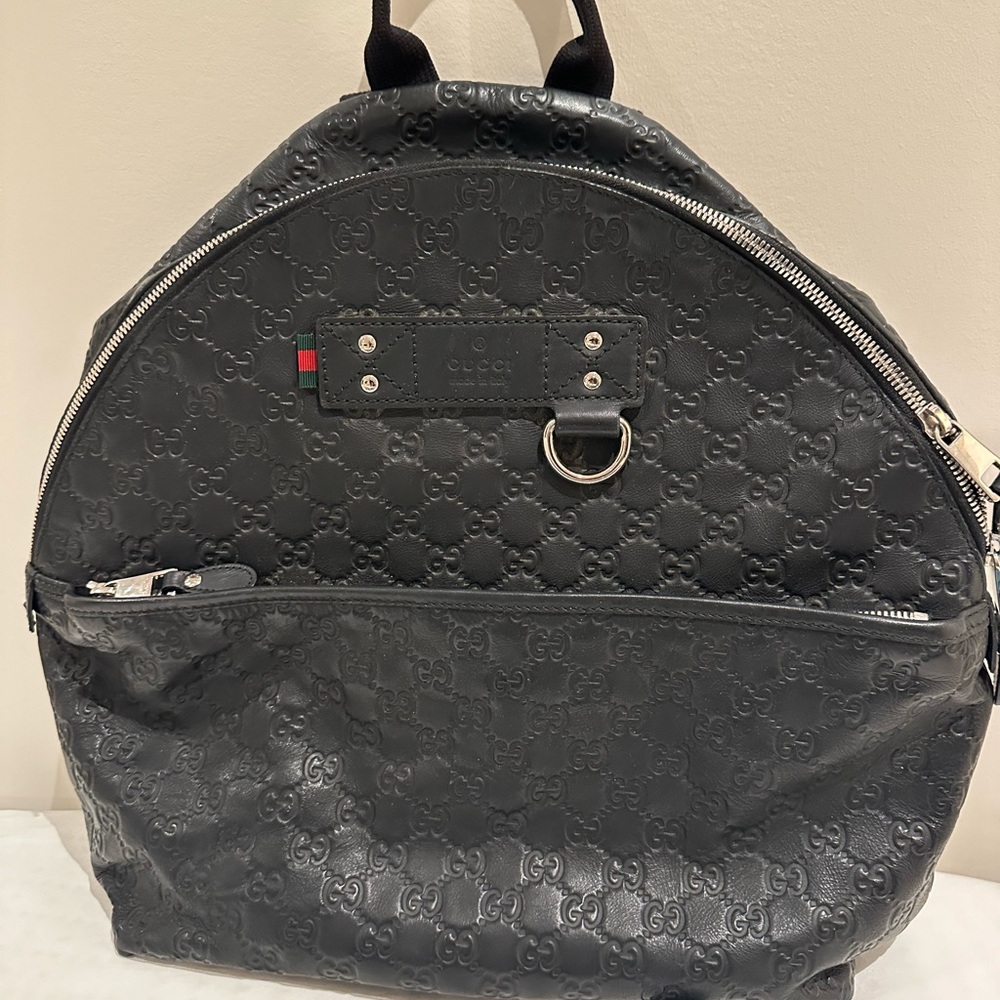 Authentic Gucci Gg Monogram Backpack - image 1